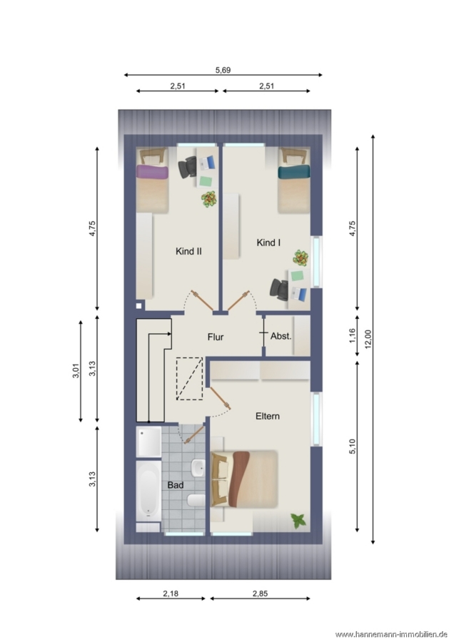 Grundriss 1. Obergeschoss