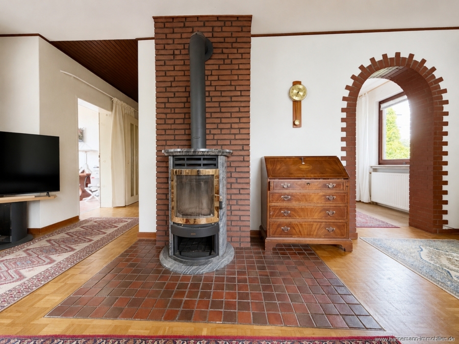 Kamin im Wohnzimmer